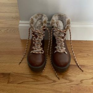 Worn once A New Day Boots with faux fur purchased at Target
